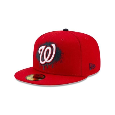 Sapca New Era Washington Nationals MLB Drip Front 59FIFTY Fitted - Rosii